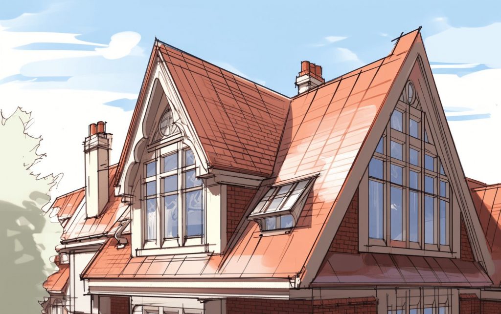 pitched dormer roof sketch